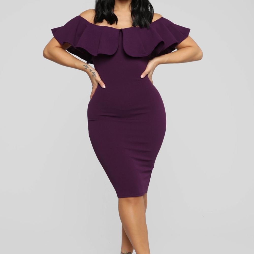 Fashion Nova Purple Dress